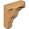 Ekena Millwork Funston Craftsman Rough Sawn Bracket, Western Red Cedar, 4"W x 16"D x 16"H BKT04X16X16FST04RWR - alternate 1